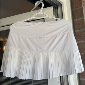 White Pleated Women's Skirt